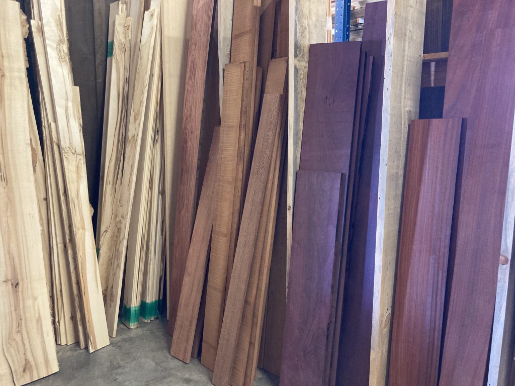 lumber in store